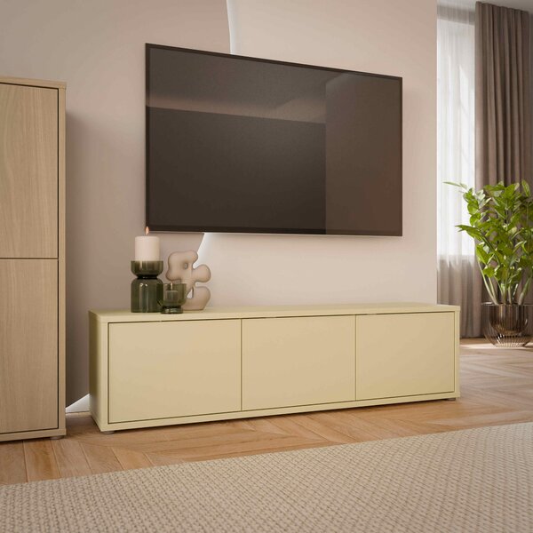 NÍZKA KOMODA, žltá, 154,2/44,5/34,9 cm Carryhome - TV nábytok, Online Only
