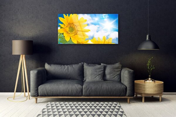 Obraz na skle Kvety rastlina príroda 100x50 cm 2 Prívesky