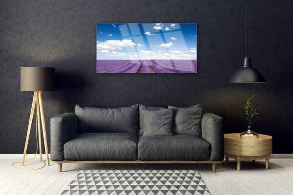 Obraz na skle Lúka kvety príroda rastlina 100x50 cm 2 Prívesky