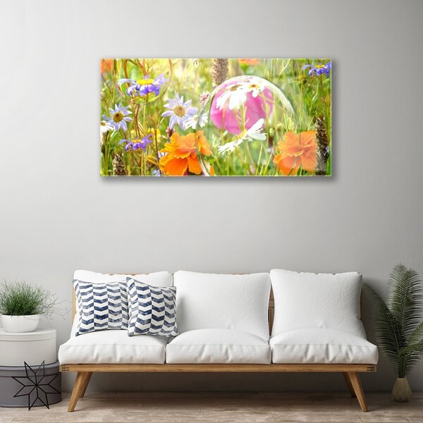 Obraz na skle Kvety rastlina príroda 100x50 cm 2 Prívesky