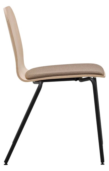 RIM - Stolička LAMBDA WOOD LA 4012.090 s čalúneným sedadlom