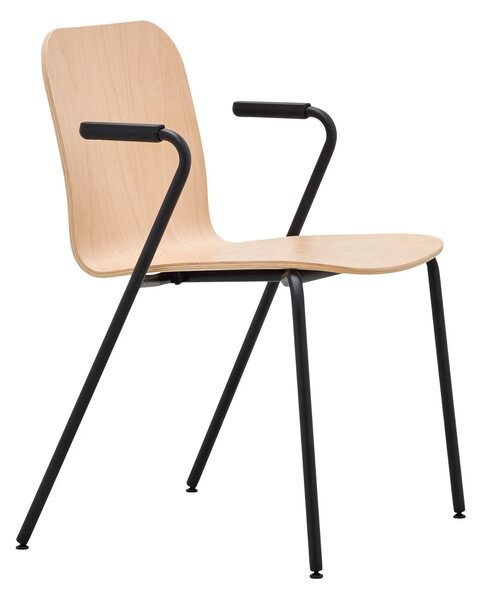 RIM - Stolička LAMBDA WOOD LA 4011.091 s podrúčkami