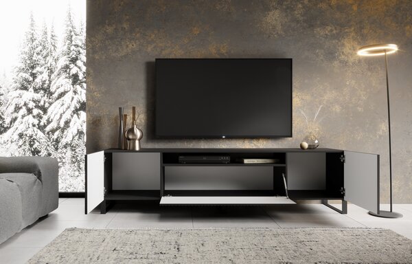 TV STOLÍK DANTE ČIERNY 200 cm