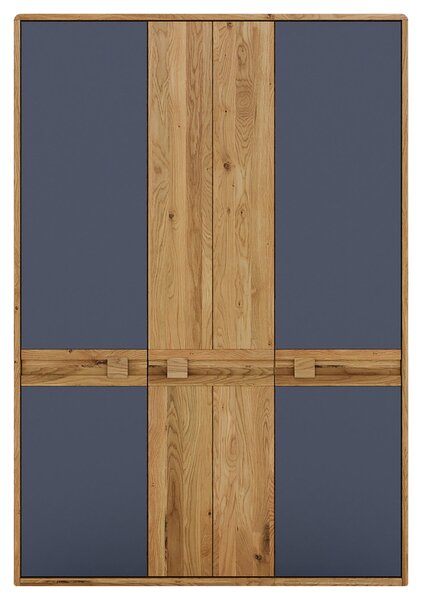 ŠATNÍKOVÁ SKRIŇA, divoký dub, antracitová, dub artisan, divoký dub, 156,4/225/58 cm Linea Natura - Skrine
