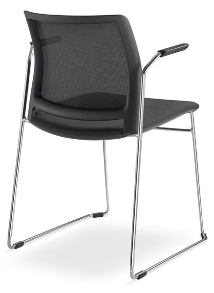 LD SEATING - TREND 525-Q, stolička BR so sieťovaným operadlom