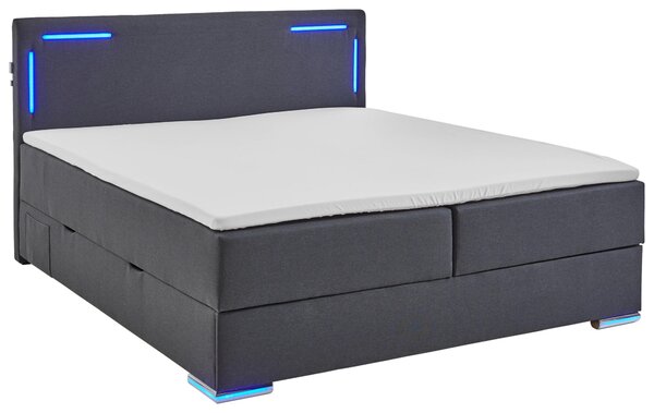 BOXSPRINGOVÁ POSTEĽ, 180/200 cm, antracitová Xora - Postele, Online Only