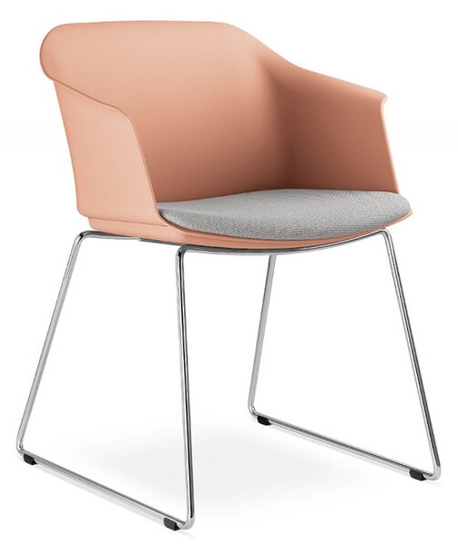 LD SEATING - Stolička WAVE 030-Q s čalúneným sedadlom