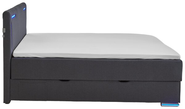 BOXSPRINGOVÁ POSTEĽ, 180/200 cm, antracitová Xora - Postele, Online Only