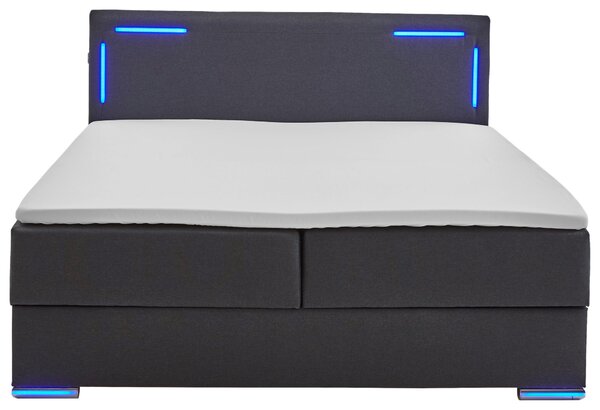 BOXSPRINGOVÁ POSTEĽ, 180/200 cm, antracitová Xora - Postele, Online Only