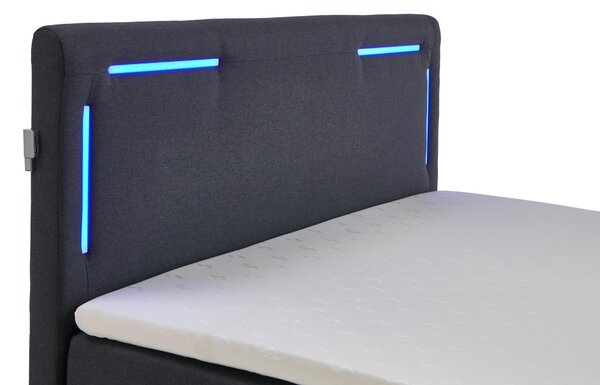 BOXSPRINGOVÁ POSTEĽ, 120/200 cm antracitová Xora - Postele, Online Only