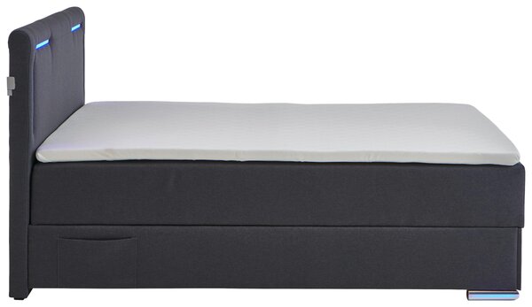 BOXSPRINGOVÁ POSTEĽ, 120/200 cm antracitová Xora - Postele, Online Only