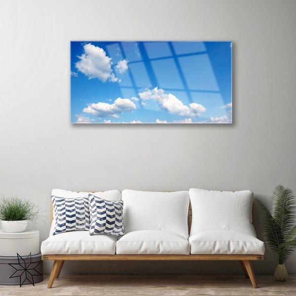 Skleneny obraz Nebo mraky príroda 100x50 cm 2 Prívesky