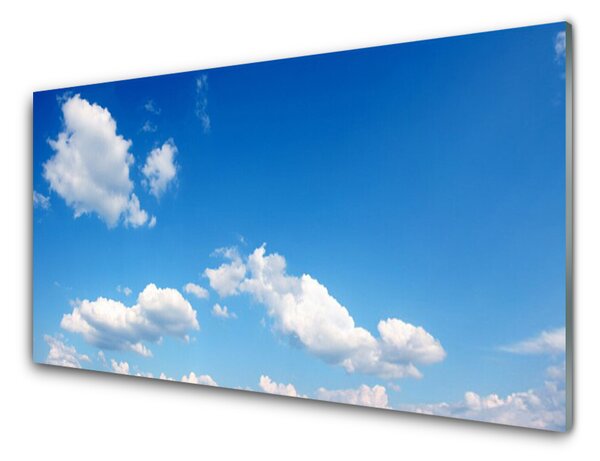 Sklenený obklad Do kuchyne Nebo mraky príroda 100x50 cm