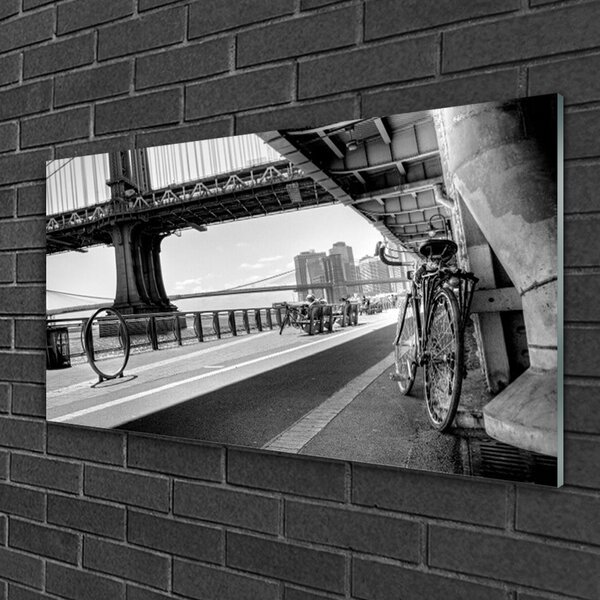 Skleneny obraz Most kolo architektúra 100x50 cm 2 Prívesky