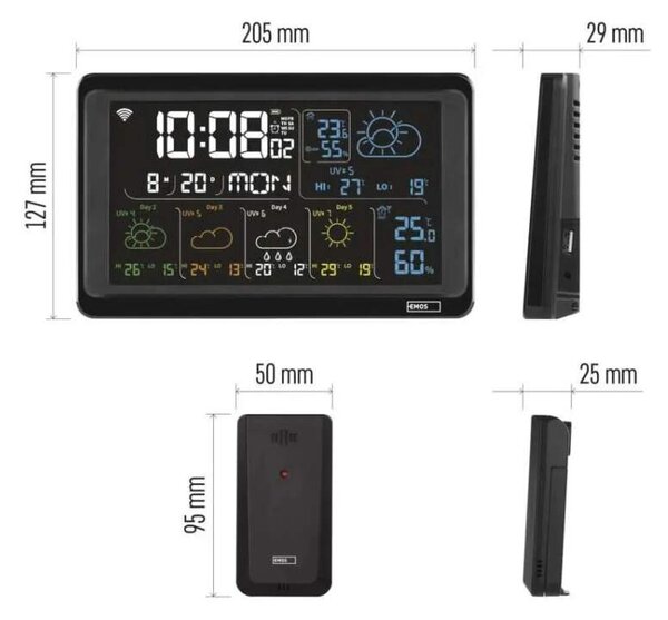 GoSmart bezdrôtová meteostanica E8610 s wifi (E8610)