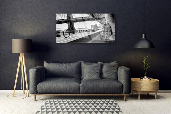 Skleneny obraz Most kolo architektúra 100x50 cm 2 Prívesky