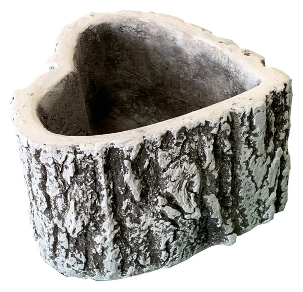 Kvetináč srdce z kôry 20 x 21 x 12 cm