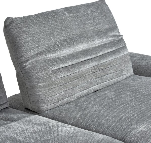 ROHOVÁ SEDAČKA, textil, sivá Dieter Knoll - Sedačky