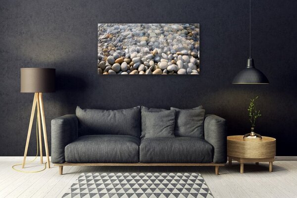 Skleneny obraz Kamene voda umenie 100x50 cm 2 Prívesky