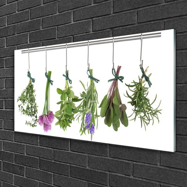 Skleneny obraz Plátky rastlina kuchyňa 100x50 cm 2 Prívesky