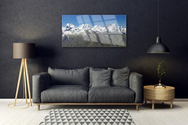 Skleneny obraz Hory sneh príroda 100x50 cm 2 Prívesky