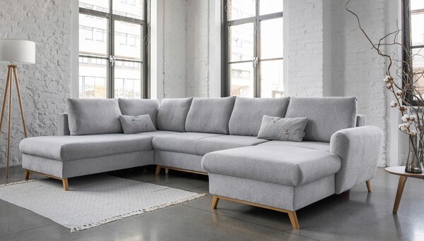 SEDACIA SÚPRAVA, textil, svetlosivá MID.YOU - Sedačky, Online Only