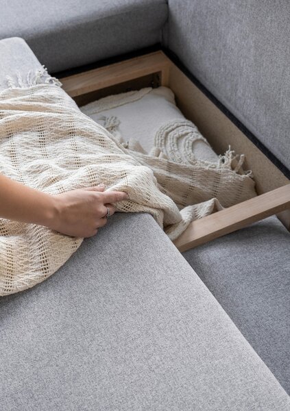 SEDACIA SÚPRAVA, textil, svetlosivá MID.YOU - Sedačky, Online Only