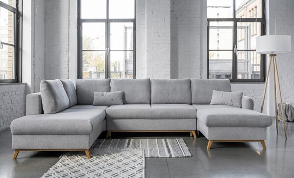 SEDACIA SÚPRAVA, textil, svetlosivá MID.YOU - Sedačky, Online Only