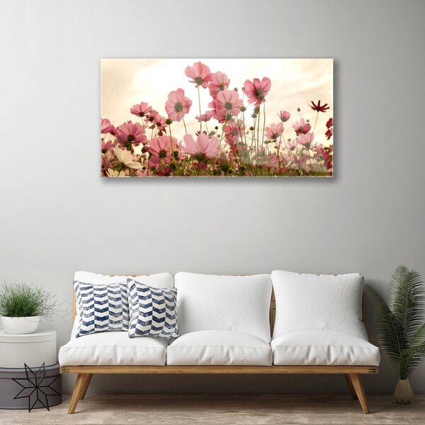 Skleneny obraz Poľné kvety lúka príroda 100x50 cm 2 Prívesky