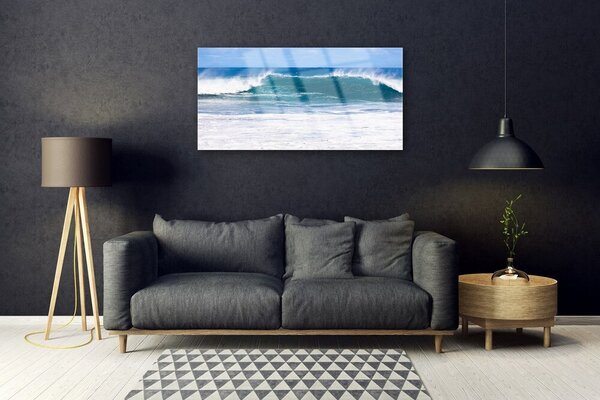 Skleneny obraz More vlna voda oceán 100x50 cm 2 Prívesky