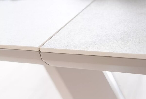 Signal ARMANI CERAMIC jedálenský stôl SIVÁ MRAMOROVÝ EFEKT / MATNÁ ŠEDÁ 160(220)X90