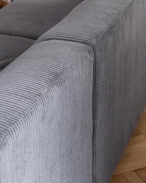 ROHOVÁ SEDAČKA, textil, svetlosivá MID.YOU - Sedačky, Online Only