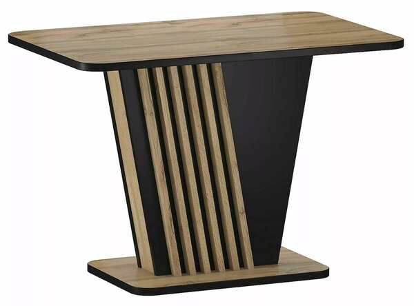 Signal Jedálenský stôl NEVIO, dub artisan / ČIERNA 125(170)X75