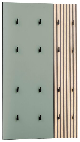VEŠIAKOVÝ PANEL, zelená, farba duba, 73,5/109/2,6 cm MID.YOU - Vešiakové steny, Online Only