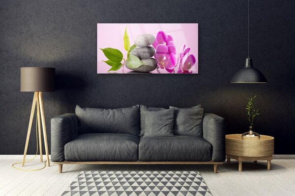 Skleneny obraz Orchidea vstavač kamene 100x50 cm 2 Prívesky