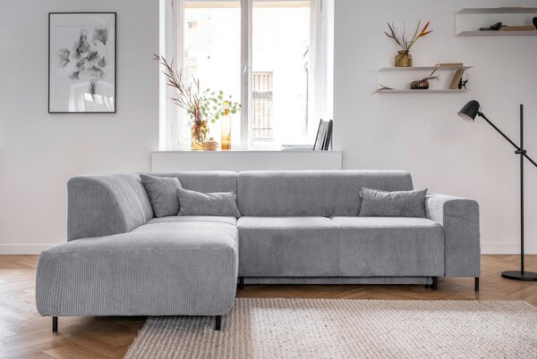 ROHOVÁ SEDAČKA, textil, svetlosivá MID.YOU - Sedačky, Online Only