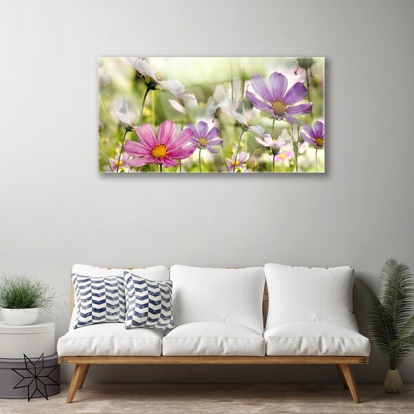 Skleneny obraz Kvety rastlina príroda 100x50 cm 2 Prívesky