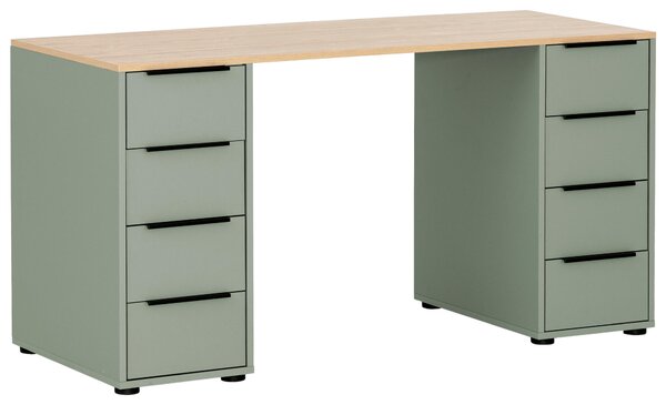 PÍSACÍ STÔL, farba duba, olivovozelená, 55,5/140/73,1 cm MID.YOU - Online Only kancelárie, Online Only