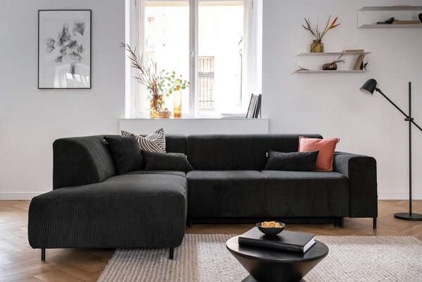 ROHOVÁ SEDAČKA, textil, tmavosivá MID.YOU - Sedačky, Online Only