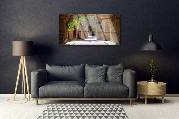 Skleneny obraz Zunel ulička architektúra 100x50 cm 2 Prívesky