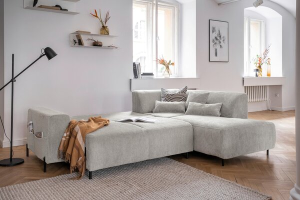 ROHOVÁ SEDAČKA, textil, béžová MID.YOU - Sedačky, Online Only