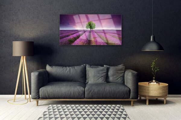Skleneny obraz Lúka strom príroda 100x50 cm 2 Prívesky