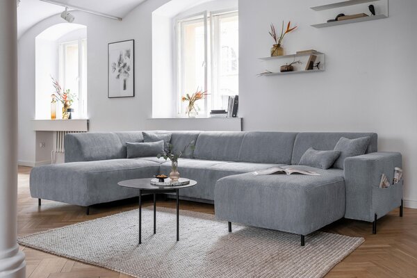 SEDACIA SÚPRAVA, textil, svetlosivá MID.YOU - Sedačky, Online Only