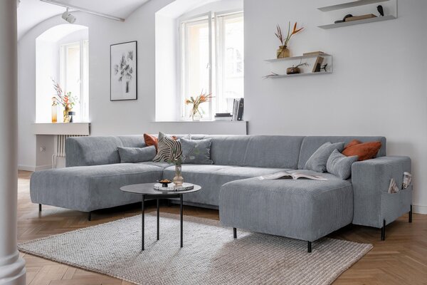 SEDACIA SÚPRAVA, textil, svetlosivá MID.YOU - Sedačky, Online Only