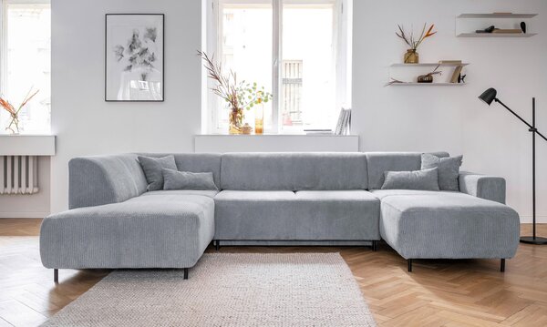 SEDACIA SÚPRAVA, textil, svetlosivá MID.YOU - Sedačky, Online Only