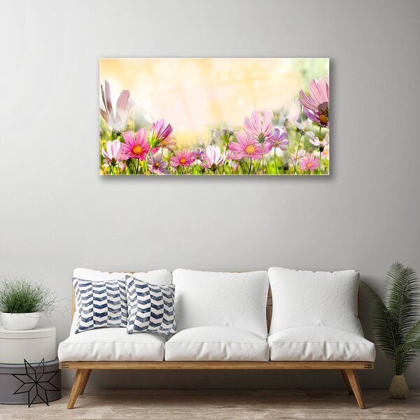 Skleneny obraz Kvety rastlina príroda 100x50 cm 2 Prívesky