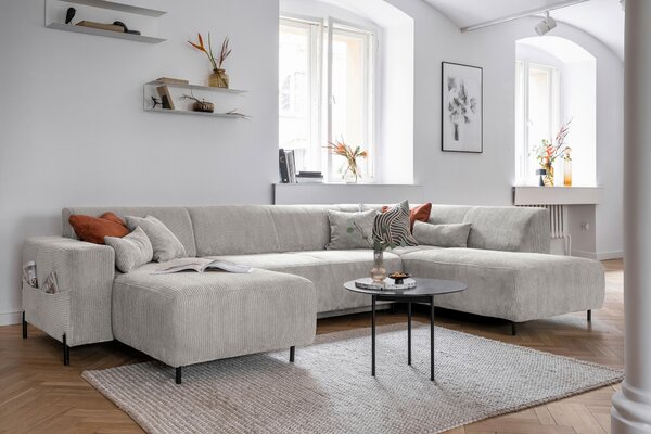 SEDACIA SÚPRAVA, textil, béžová MID.YOU - Sedačky, Online Only