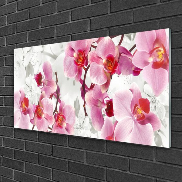 Skleneny obraz Kvety rastlina príroda 100x50 cm 2 Prívesky