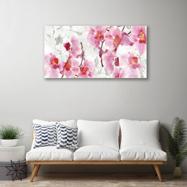 Skleneny obraz Kvety rastlina príroda 100x50 cm 2 Prívesky