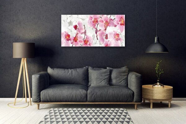 Skleneny obraz Kvety rastlina príroda 100x50 cm 2 Prívesky